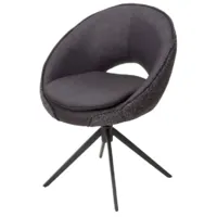 Стул M-City Anabel / 621M05764 (черный/серый)