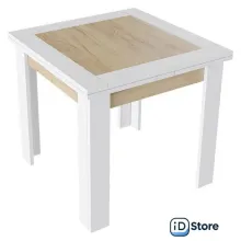 Кухонный стол Трия Хьюстон тип 3 (белый/дуб крафт золото)