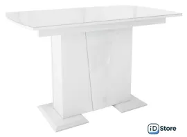 Кухонный стол Stolline Фрегат (белый/стекло белое)
