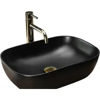 Умывальник Rea Belinda U8470 (черный матовый)