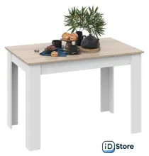 Кухонный стол Трия Промо тип 2 (белый/дуб сонома светлый)