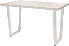 Обеденный стол Millwood Лофт Уэльс Л 120x70x75 дуб белый Craft/металл белый