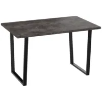 Кухонный стол Трия Даллас тип 1 (черный/ателье темный)