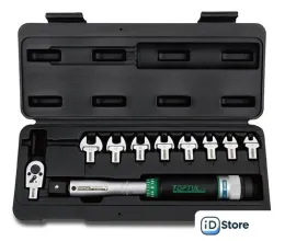 Динамометрический ключ с набором Toptul 3/8" 6-30 Нм GAAI1001