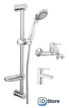 Комплект смесителей Rubineta Uno-10 Uno-18 Varianta Delta 625025