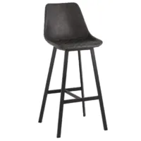 Стул барный Stool Group Texas / 9085C MAP/7 (экокожа серый)