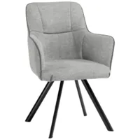 Стул Woodville Elis (серый/темно-серый/черный)