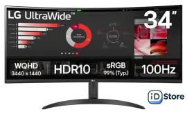 Монитор LG UltraWide 34WR50QK-B