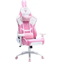 Игровое (геймерское) кресло Zone51 Bunny (розовый/белый)