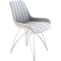 Стул Sheffilton SHT-ST37/S112 (серое облако/хром лак)