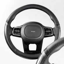 Оплетка экокожа M Carbon- 1 SKYWAY Черно/Серая