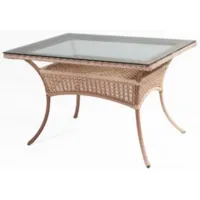 Стол садовый AIKO прямоугольный 6 мест DECO 7035П Светлый