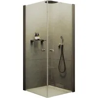 Душевой уголок MaybahGlass MGY-1291-2 (бесцветное стекло/бронзовый)