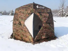 Палатка зимняя куб трёхслойная Mircamping (300х300х205см) (мобильная баня), арт. MIR-2020MC