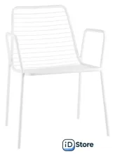 Стул Stool Group Дели с подлокотниками LV-107-9016 (металл белый)