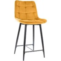 Стул Signal Chic H-2 Velvet (bluvel 68 карри/черный мат)