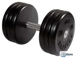 Гантель MB Barbell Классик 30 кг (вращающаяся ручка)