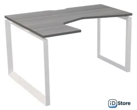 Стол Программа Техно Аргентум-МП НТМП.О-040 левый (лиственница/белый)