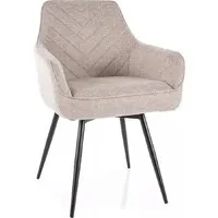 Стул с подлокотниками Signal Servio Brego 31 (светло-бежевый/черный)