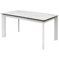 Обеденный стол M-City Cremona 140 High Gloss Statuario / DECDF501THGSTATBLCK140