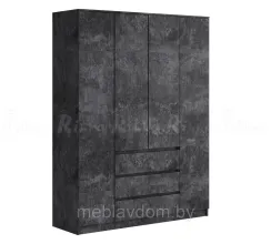 Шкаф 4-створчатый Аванта Бетон темный (1,6м.)