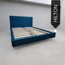 Кровать двухспальная BPF Кровать HILTON 160200 VL-47 Светло-Синий (Без Подьемного механизма) Светло-синий