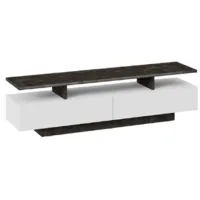 Тумба Трия Монтана TV-1 (белый/ателье темный глянец)