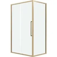 Душевой уголок Grossman Cosmo 100x100x195 120.K33.02.1010.32.00 (золото сатин/стекло прозрачное)