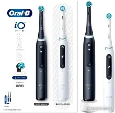 Электрическая зубная щетка Oral-B iO 5 Duo (черный/белый)