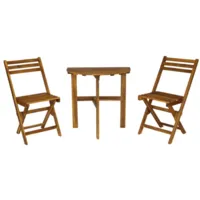 Комплект складной мебели Garden Story Родос из акации / TP2081.0.2 (3 предмета)
