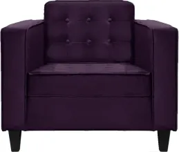 Кресло Бриоли Вилли В40 фиолетовый