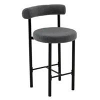 Стул барный Stool Group Флорео / vd-plb-floreo-fl-grey (букле темно-серый)