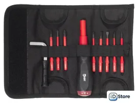 Набор отвертка с битами КВТ Слим НИО-3309 (10 предметов)