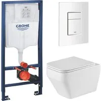 Унитаз подвесной Grossman GR-4410SQ GROHE Rapid Sl 38772SH0 (с кнопкой)