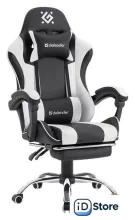 Игровое (геймерское) кресло Defender Tios (черный/белый)