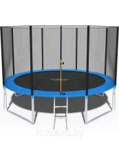 Батут Funfit PRO 12ft (374см) (УСИЛЕННЫЙ) с лестницей и длинными ножками