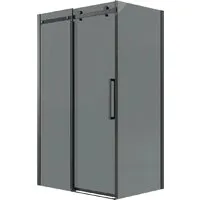 Душевой уголок Grossman Classic 120x80x195 120.K33.04.1280.21.10 (черный матовый/тонированное стекло)