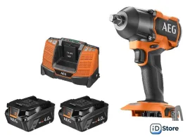 Гайковерт AEG Powertools BSS18MTF12BL-402C 4935479664 (с 2-мя АКБ, кейс)