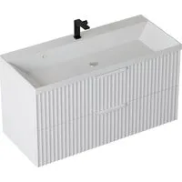 Мебель для ванных комнат Vela Тумба под умывальник Vela Волна 100П под Classica (белый мат) белый хекси TU9225