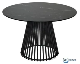 Кухонный стол M-City Terni 120 Matt 614M04921 (черный мрамор матовый/черный)