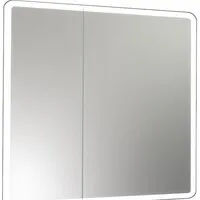 Мебель для ванных комнат Континент Шкаф с зеркалом Emotion Led 80x80 (с датчиком движения)
