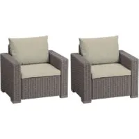 Набор садовой мебели Keter California Chair 231560 (2 шт, капучино)