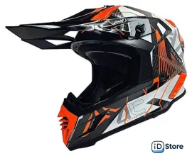 Мотошлем AIM RH855 Carbon Razor RH855R-DWR-L (L, белый/красный)