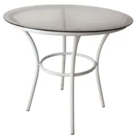 Стол садовый M-Group Ялта (без ротанга, белый)