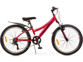 Двухколесный велосипед FAVORIT, модель SPACE-24VA, SPC24V11RD-AL