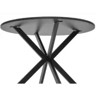 Обеденный стол M-City Вега D100 / 464M05354 (черный/черный)