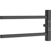 Полотенцесушитель Маргроид Ferrum Cook СНШ профильный 1840 Черный матовый, скрытого монтажа, таймер справа