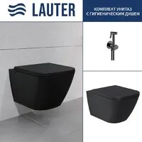 Унитаз подвесной Lauter Nuremberg 21811B черный Breez 21GN7072BM