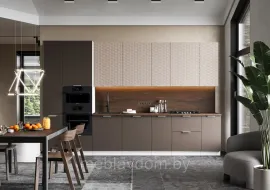 Кухня Пандора 3.6м - Билд Райс/Моно Брауни (Стендмебель)