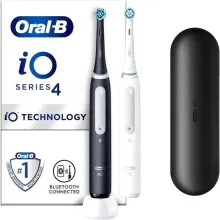 Комплект зубных щеток Oral-B iO Series 4 Duo (черный/белый)
